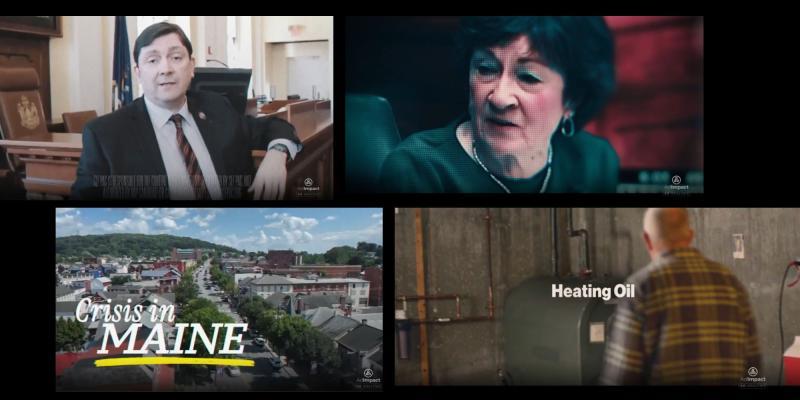 screenshots of TV ads