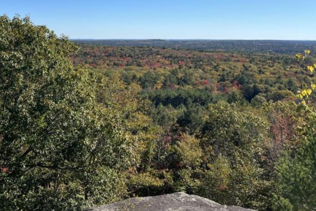 view from Bradbury Mountain State Park