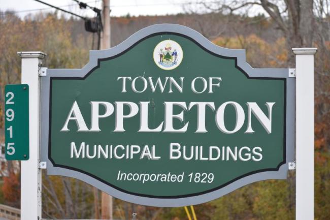 Town of Appleton street sign