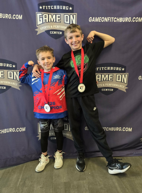 Leland Fields stands left, while Benjamin Laite stands beside him. (photo provided by Cody Laite)