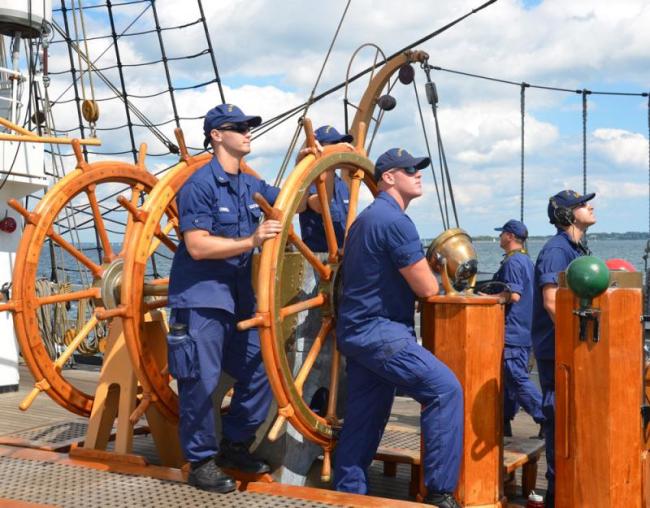 Aboard the Coast Guard cutter Eagle, 2013. (File photo, Lynda Clancy)
