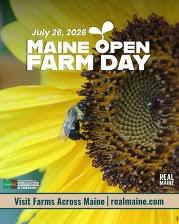 Maine Open Farm Day 2026 Honeybee poster