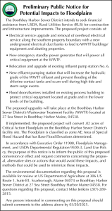 Preliminary Public Notice for Potential Impacts to Local Floodplains