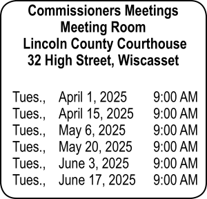 Lincoln County Commissioners Meetings