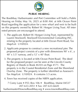 Wharfs & Weirs Hearing 