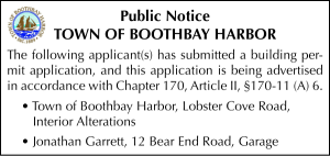 Town of Boothbay Harbor Building Permits 10-9-25