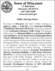 Town of Wiscasset CDBG PH April 21 