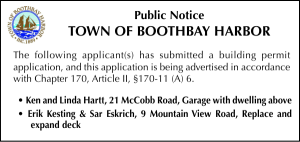 Town of Boothbay Harbor Building Permits 4-16-26