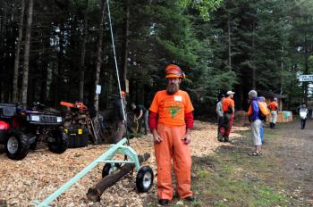 Eli Berry, owner of Hand Powered Forestry Tools and coordinator for Low Impact Forestry Group.