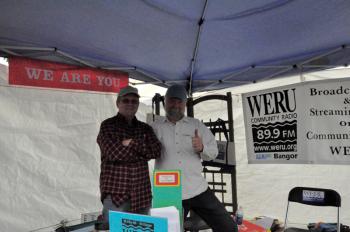Matt Murphy and Chris Starks, of WERU Community Radio.