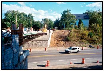 STOCKTON SPRINGS – With the Church Street bridge returning (left), fundraising underway for a new steeple on the Community Church (background, right), and plans before the school board to keep the elementary school afloat, Stockton seems to be coming together again.