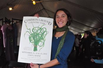 Lyndsey Marston, winning artist of this year's Common Ground poster design competition.