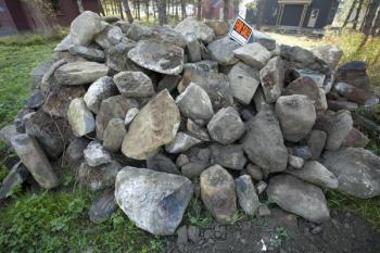 Landscaping or stone wall stones (Hope)