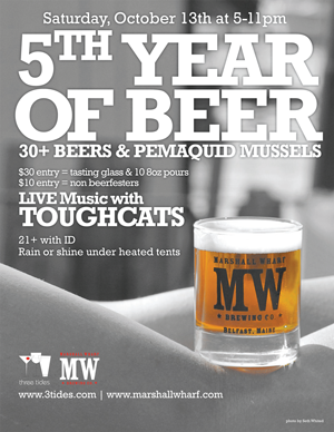 Marshall Wharf Beers and Mussel's fifth anniversary takes place this weekend.