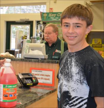 Marco Damato, of Rockport, was in EBS getting antifreeze and other items to help his father, Carl, winterize the sailboat. They weren't so concerned about the storm. It was more about getting the boat closed up.