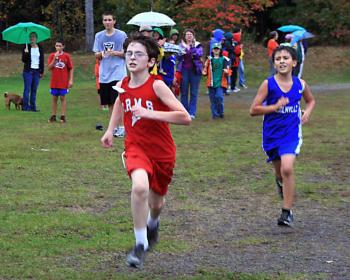 The boys race at the Busline League cross country meet held Thursday, Oct. 4 at Camden Hills. (Photo Courtesy of Ellen Curtis)