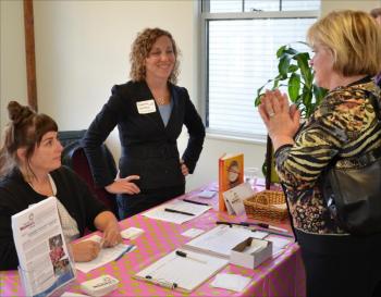 Sonya Tomlinson and Lauren Dietlin of Maine Women's Fund.
