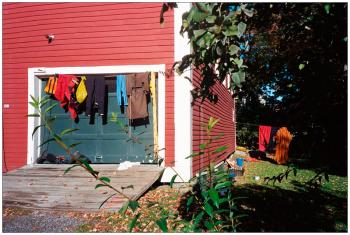 BELFAST – Recreational clothing and equipment dries in the sun on a Monday morning.