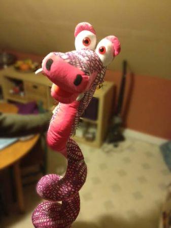 World's most coolest stuffed snake dragon needs a new home (Portland)