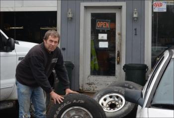 Steve Laite, owner of Camden Exxon, wants to expand his building footprint and is hoping voters approve a zoning change Nov. 6 that might allow him to do so. (Photo by Lynda Clancy)