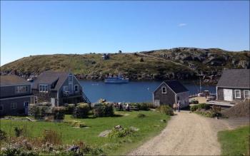 Wharf Hill, Monhegan Island. (Photo by Kristen Lindquist)