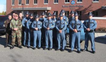 Maine's law enforcement volunteer team heads for New Jersey assignment.