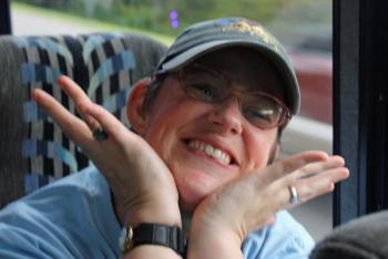 A participant in the 2012 Special Olympics Torch Ride. (Photo courtesy Larry Hesseltine)