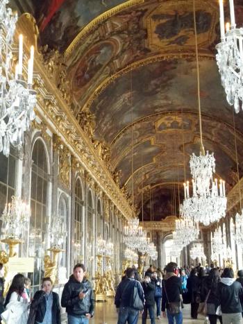 The Hall of Mirrors inside the palace. All this while most of the French peasants were eating dirt.