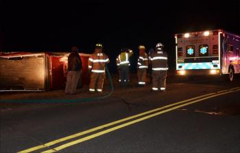 The scene in Hope on Hatchet Mountain Road Wednesday evening. (Photo by Lynda Clancy)