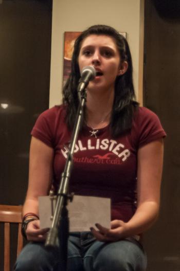Hallie Haskins performs. (Photo by Ron Hawkes)