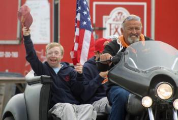 Participants in the 2012 Special Olympics Torch Ride. (Photo courtesy Larry Hesseltine)