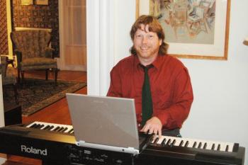 Lincoln Blake provided the musical entertainment during the hospital's annual Silver Tea fundraiser. (Photo courtesy Toni Mailloux)