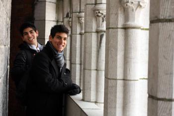 Fernando and I, rulers of all that allows free admission for kids under 19. (Photo by Kevin Celustka, royal photographer)