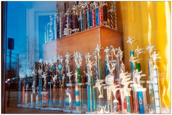 BANGOR - Martial arts trophies.