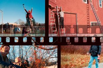The photos below were taken with a 30-year-old, pocket-sized, 35mm camera, an Olympus XA-2. They come from a single roll of film, and with any luck show a bit of life in the Midcoast between the larger stories of the day. Three of them are described in more detail below. Click on any image to see them all. (Photos by Ethan Andrews)