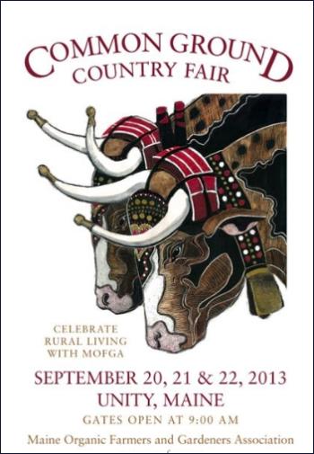Think Spring: The 2013 Common Ground Fair poster, art by Grace Keown (Courtesy MOFGA.org)