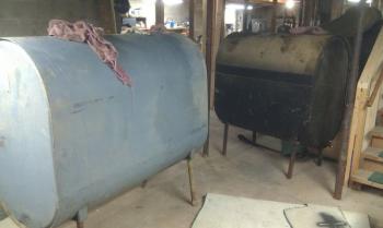 (2) empty oil tanks (Turner )