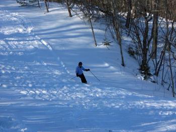 Sking down Upper Spinnaker on New Year's Eve. (Photo courtesy Andrew Dailey)