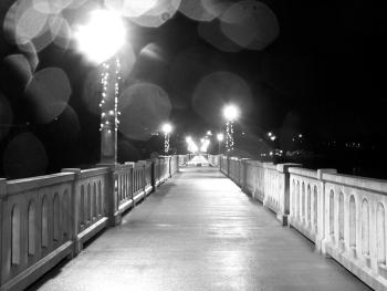 The Belfast footbridge, officially known as Armistice Bridge, has never in its several lives over the past century had seating. But a recent proposal by Our Town Belfast started an intense debate and an organized counter proposal from a coalition called the Armistice Group. (Photo by Ethan Andrews)