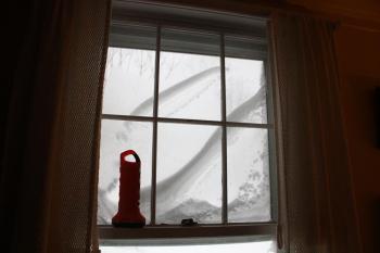 Power remains on in Camden, but a flashlight is ready, just in case. (Photo by Holly S. Edwards)