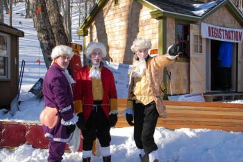 Given another day before racing, the costumes were just that much better this year. (Courtesy Snow Bowl/by Dave Ridley)