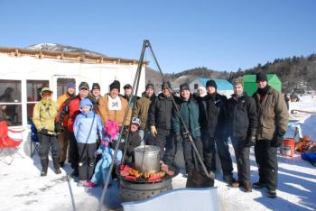 Living large in Tobogganville. (Courtesy Snow Bowl/by Dave Ridley)