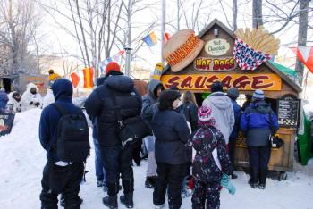 Hungry racers and spectators makes for happy vendors. (Courtesy Snow Bowl/by Dave Ridley)