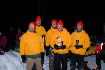 The Beer Coasters won third in the 2-person division; The Flying Beers Boys tied for third in the 3-person division.