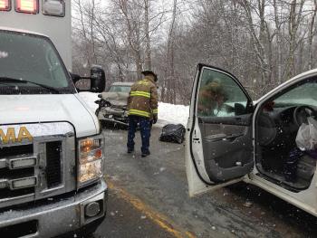 Air bags were deployed. (Photo by Lynda Clancy)
