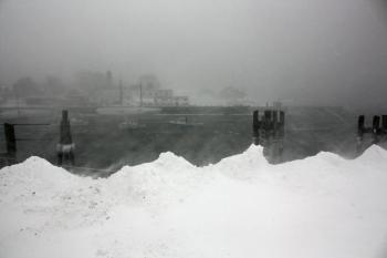 Looking across Camden Harbor Saturday afternoon. (Photo by Holly S. Edwards)