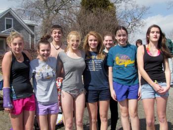 Your dippers (left to right) front, MVHS Class of 2016, Sophie Cohen (class president), Stephanie Hill (class secretary), Riley Arbour (class treasurer), Cassie Dever, Alexia Hilt and Emily Wotton. Standing in the back from left to right for MVHS Class of 2015 are Jared Mank and Jordan Moore. (Photo Courtesy of Norma Hunt)