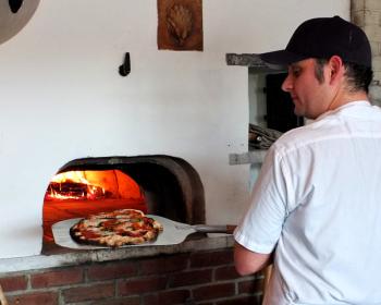 Brian Hill has opened a new pizza restaurant in Camden, Seabright. (Photos by Chris Wolf)
