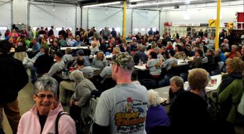 It was all action Saturday, March 23, at the Lincolnville Fire Station. (Photo by Chris Wolf)