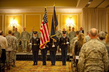 The color guard. (Courtesy Maine Army National Guard)